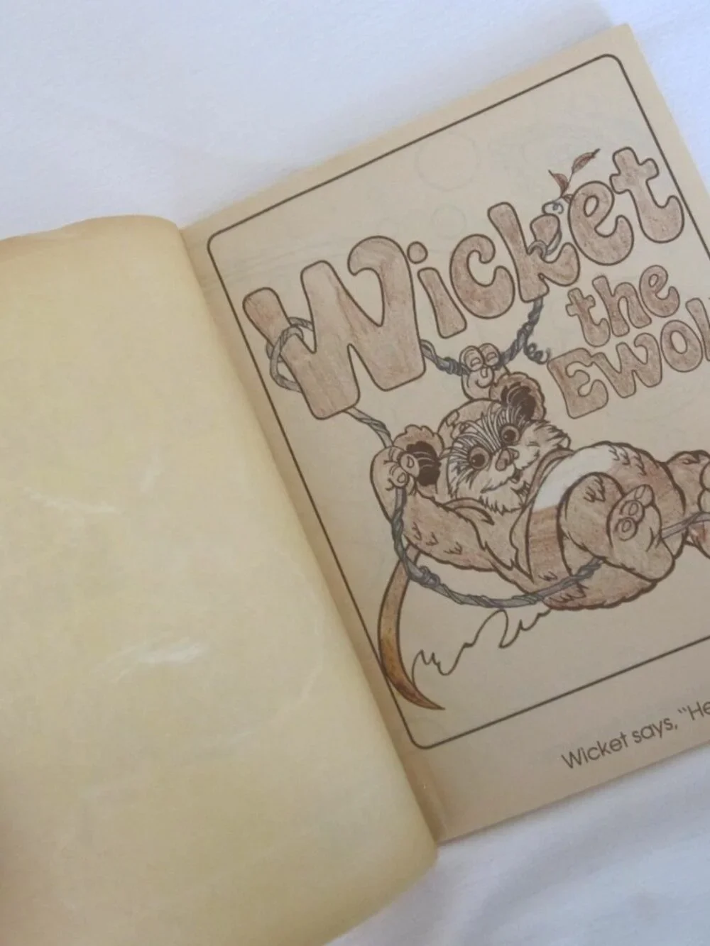 1983 Star Wars - Return of the Jedi Coloring Book: Wicket the Ewok